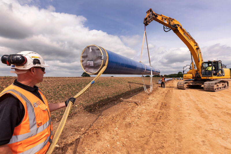 Su boru xətlərinin çəkilişi